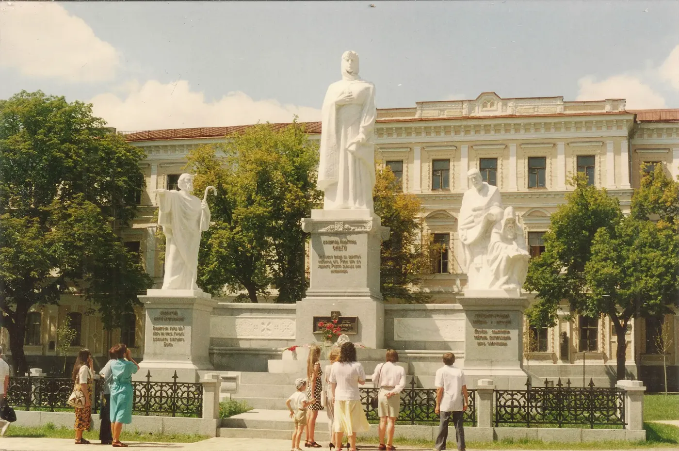Statue of Princess Olga on Mykhailivska Square in Kyiv